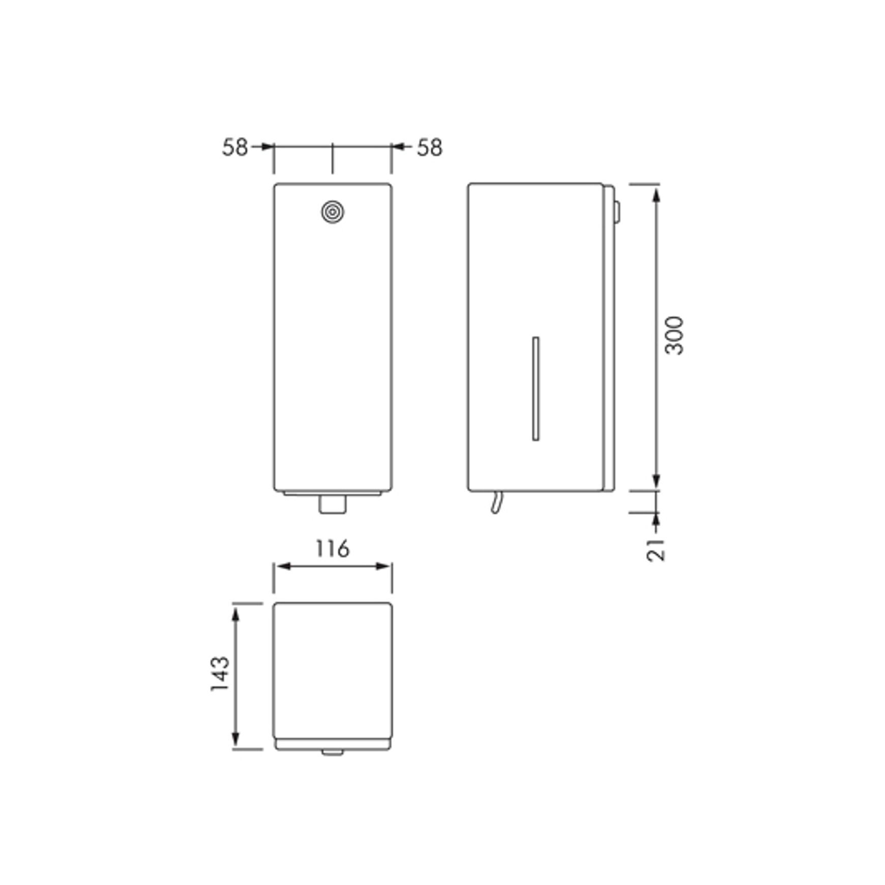 KWC Franke Surface Mount Vertical Liquid Soap Dispenser