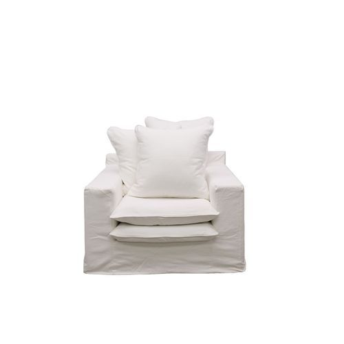 Keely Slipcover Armchair - White