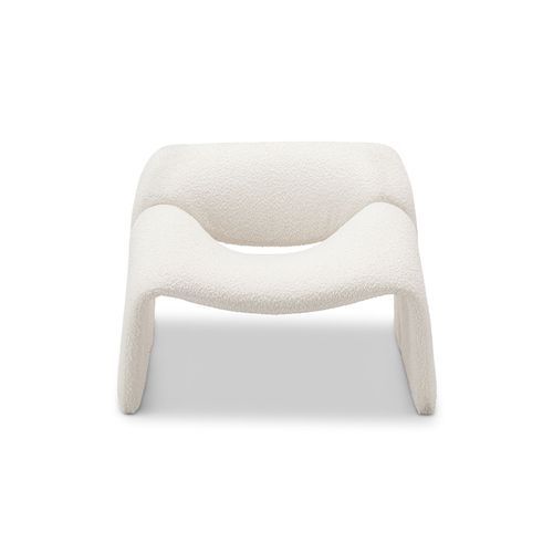 Wavee Groove Armchair | Cream Bouclé
