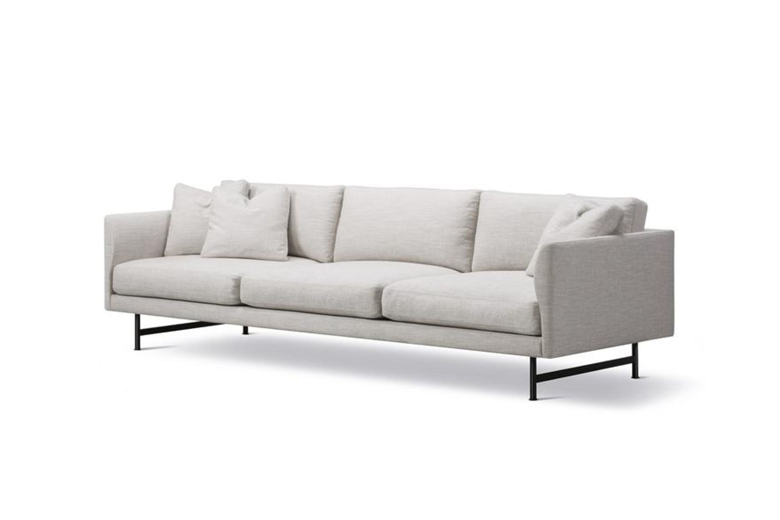 Calmo 3-seater Sofa 95 Metal by Fredericia