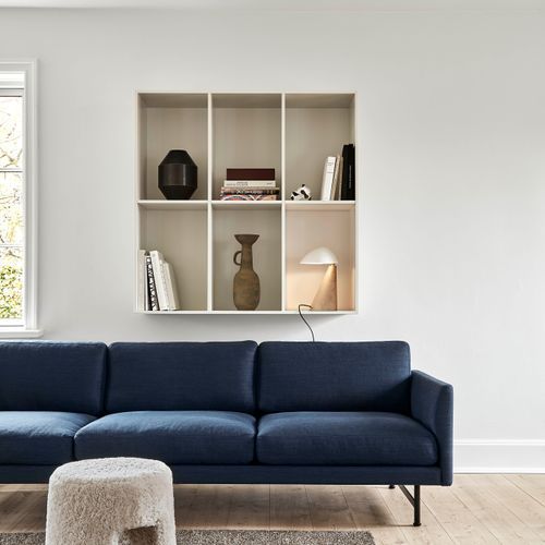 Calmo 3-seater Sofa 80 Metal by Fredericia