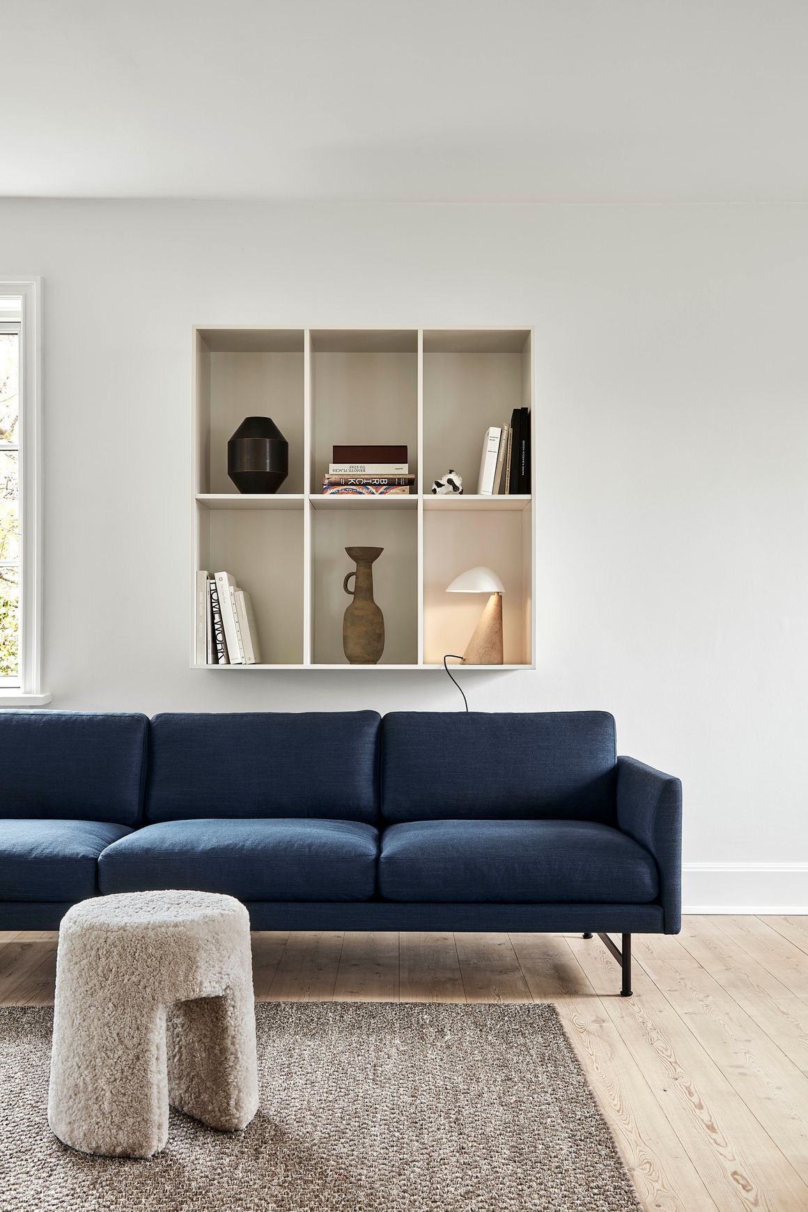 Calmo 3-seater Sofa 80 Metal by Fredericia