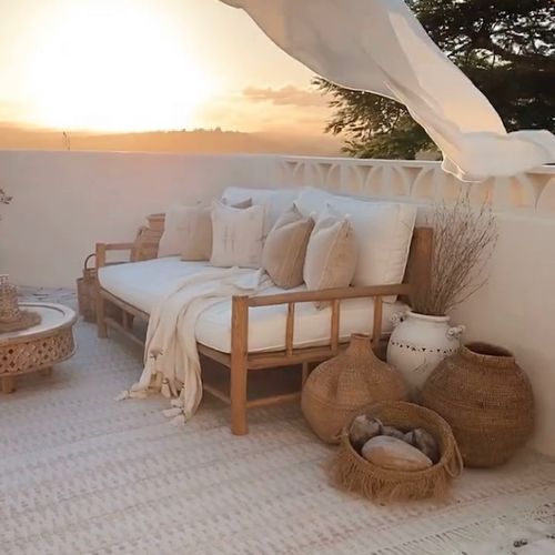 Cali Large Teak Lounge 200cm (Large)