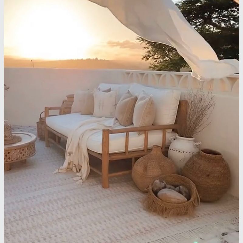 Cali Large Teak Lounge 200cm (Large)