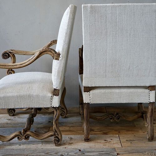 French Louis XIV Armchairs (Pair)