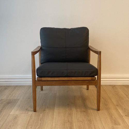 Bailey Leather Chair | Black