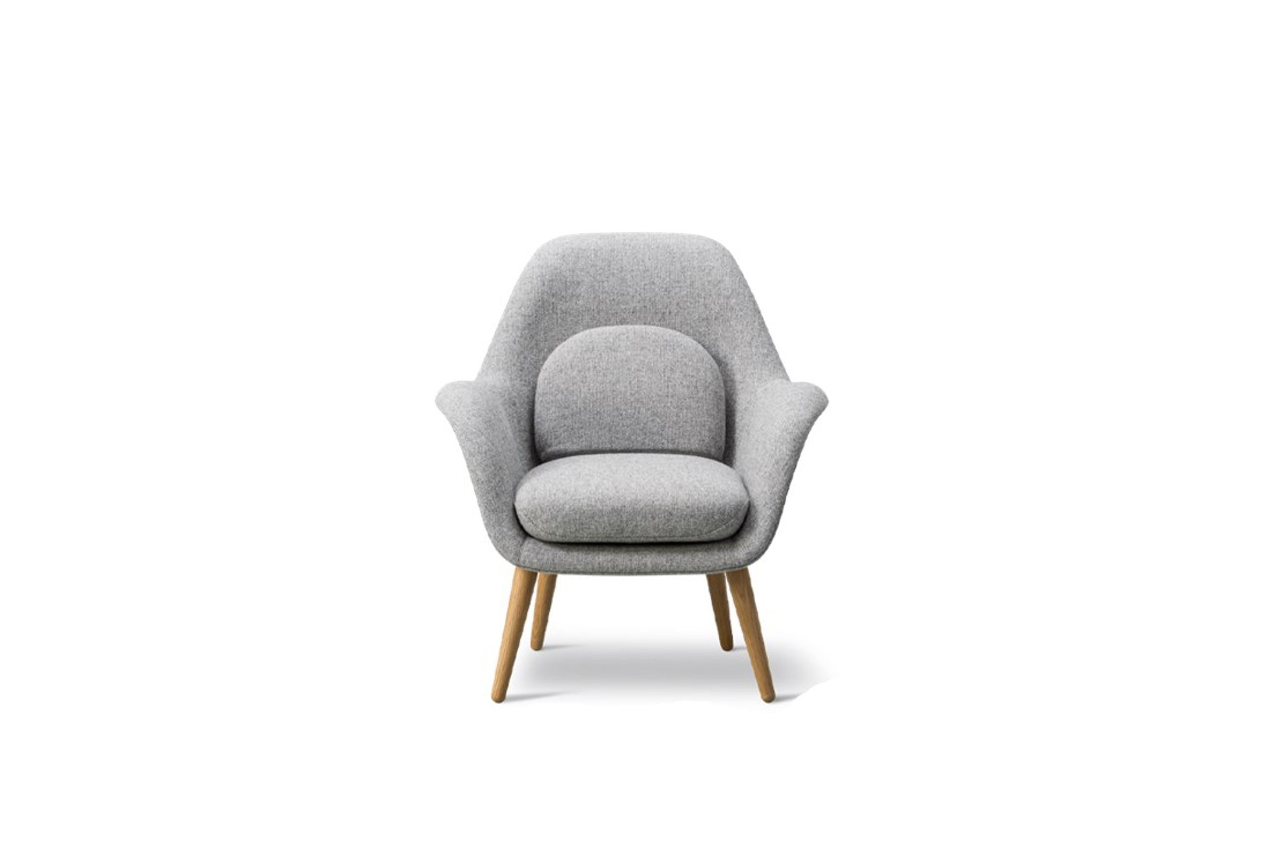 Swoon Lounge Chair Petit Wood base by Fredericia