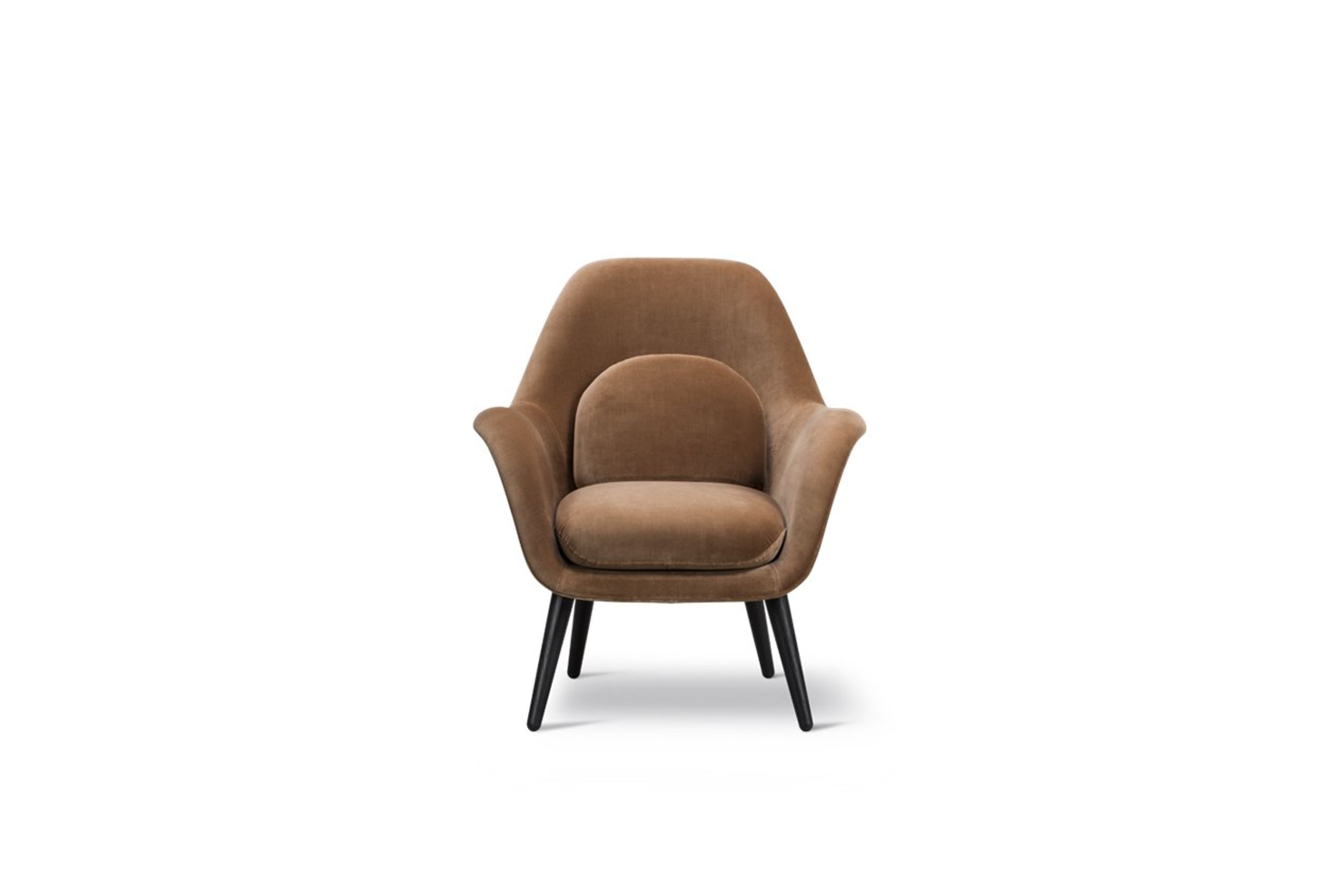 Swoon Lounge Chair Petit Wood base by Fredericia