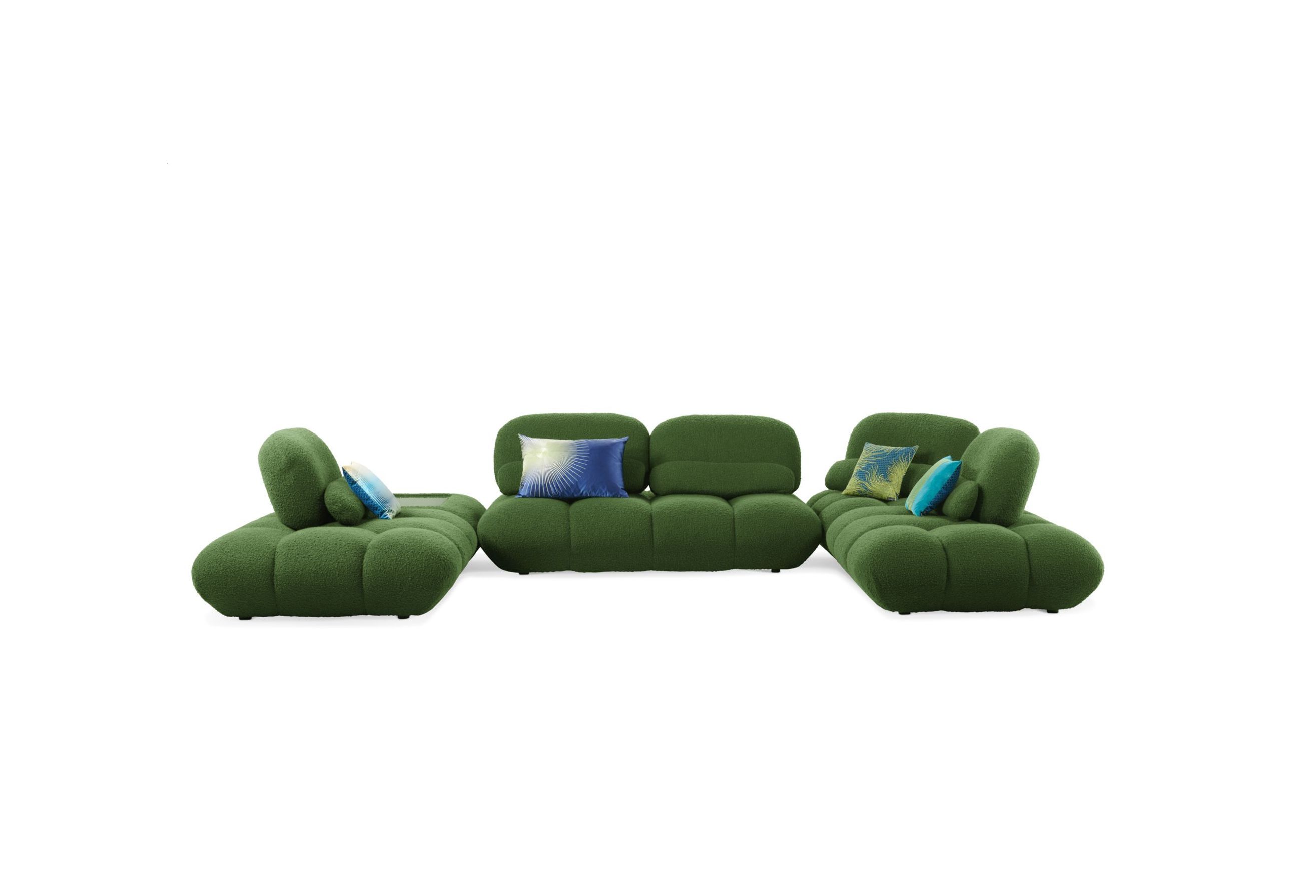 Script U-shaped modular sofa - left