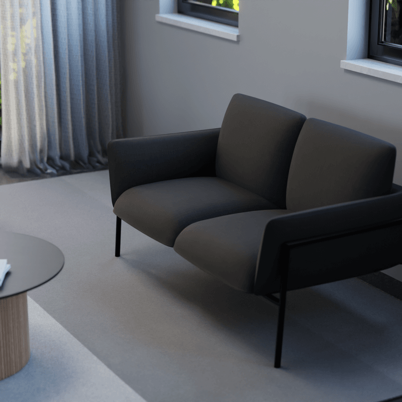 Charlie 2 Seat Sofa Storm Grey