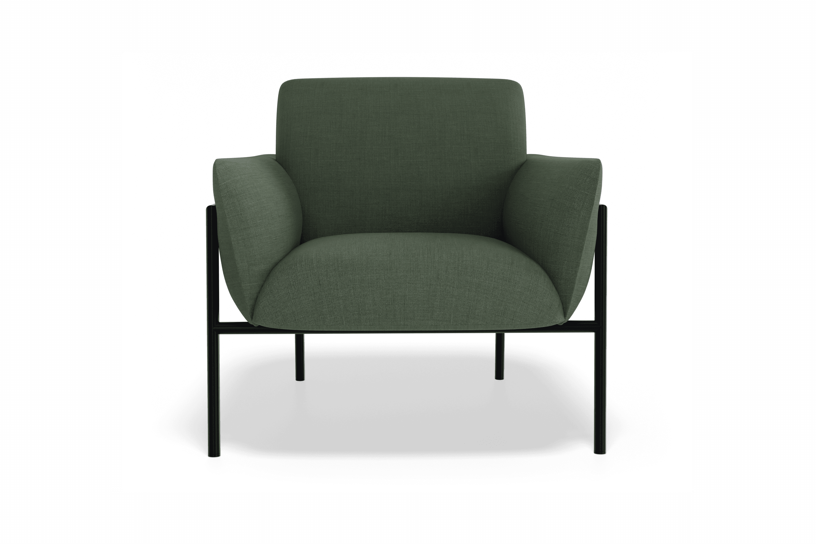 Charlie Single Seater Lounge Chair Kelp Green