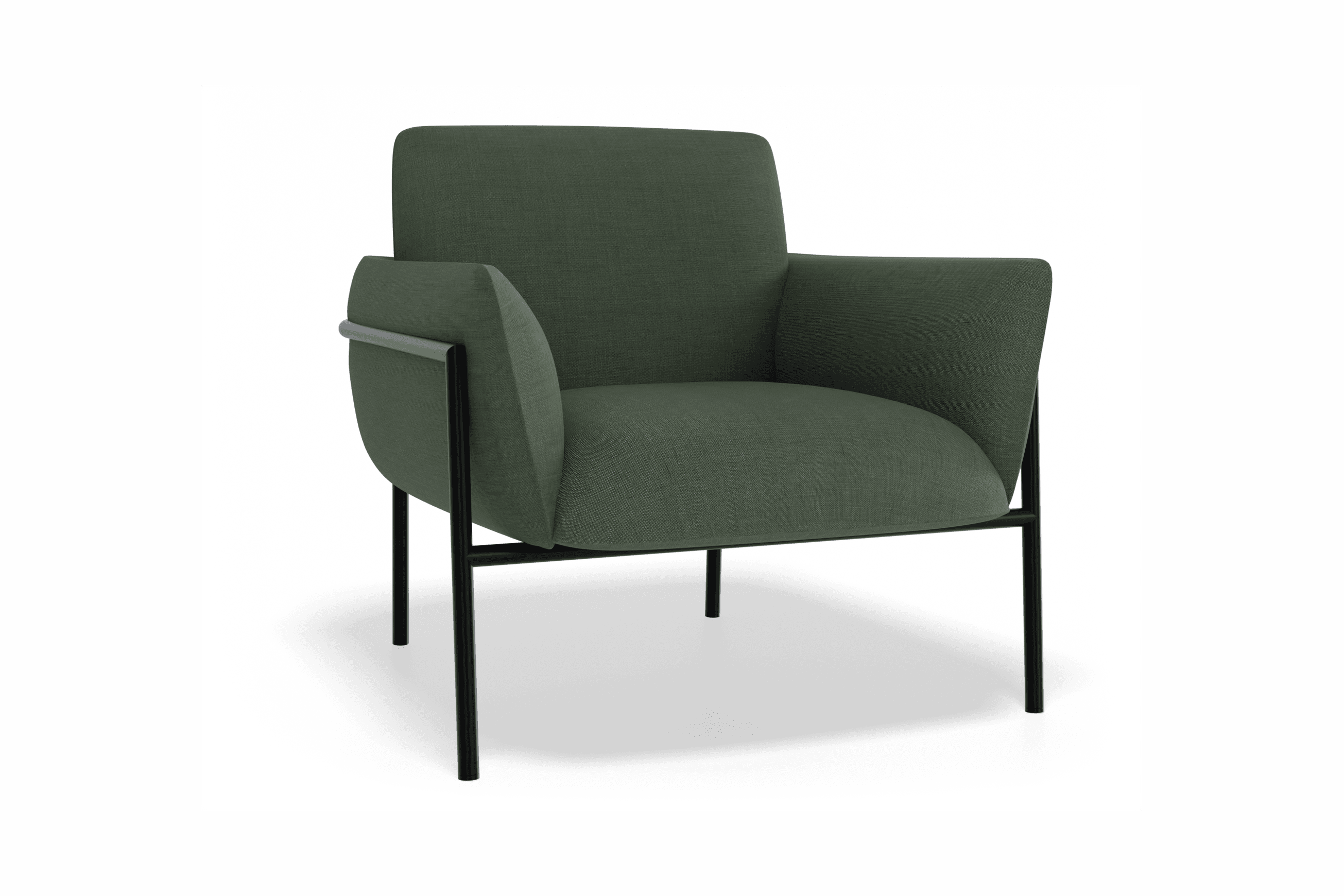 Charlie Single Seater Lounge Chair Kelp Green