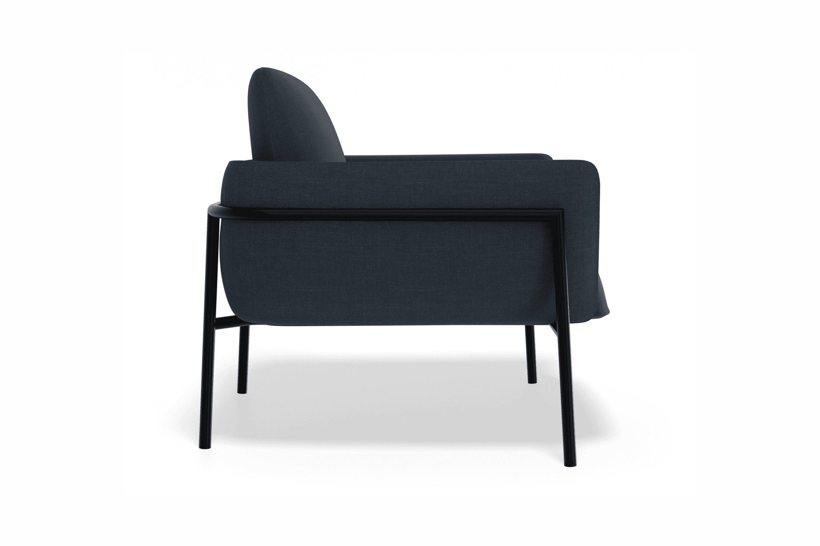 Charlie Single Seater Lounge Chair Midnight Blue