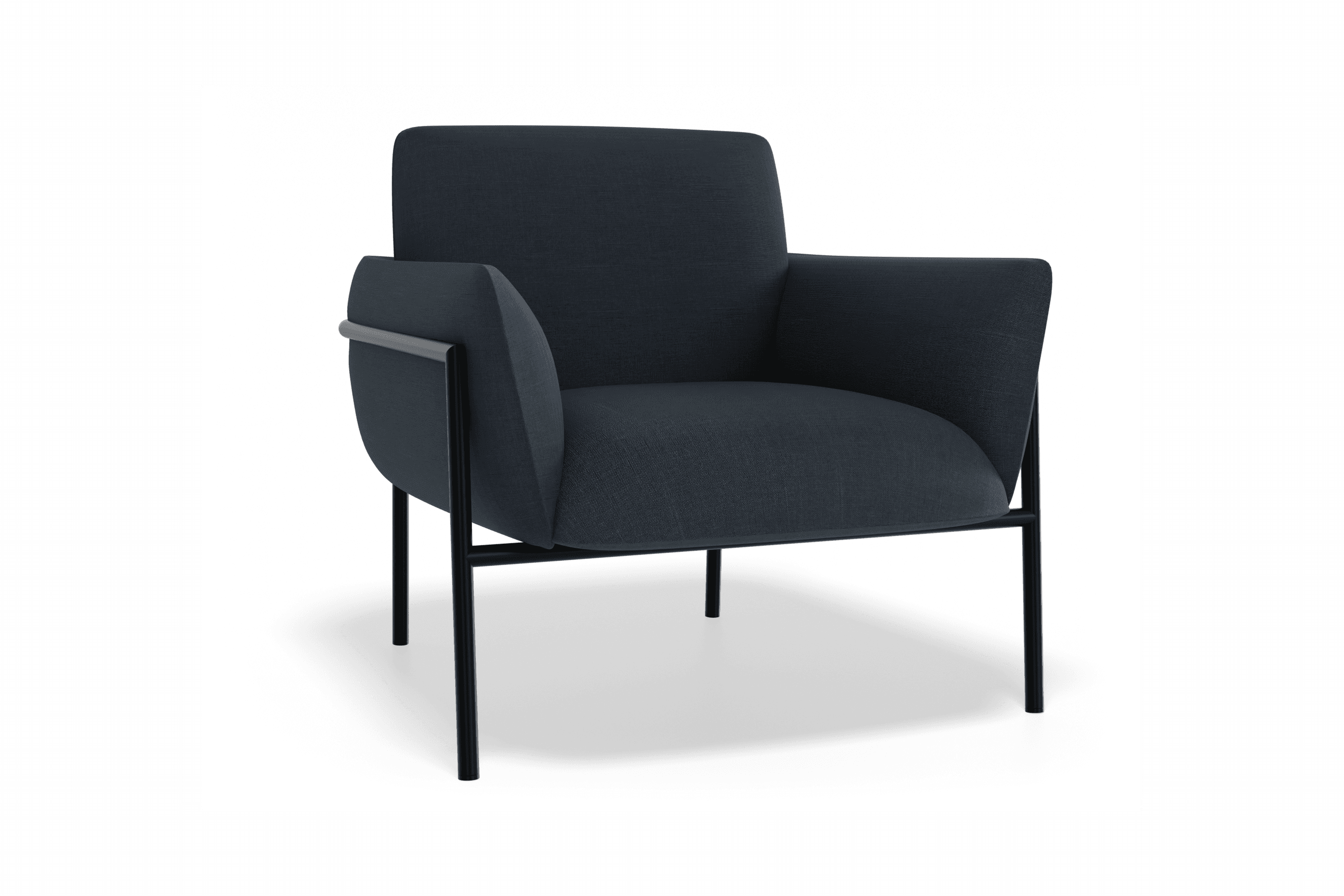 Charlie Single Seater Lounge Chair Midnight Blue