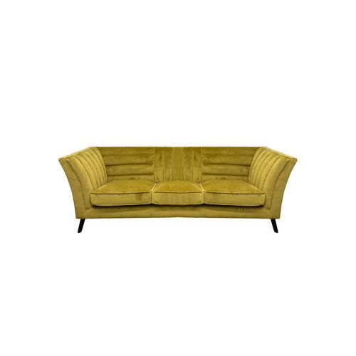 Jasper 3 Seater Ambergreen Velvet Ribbed Sofa