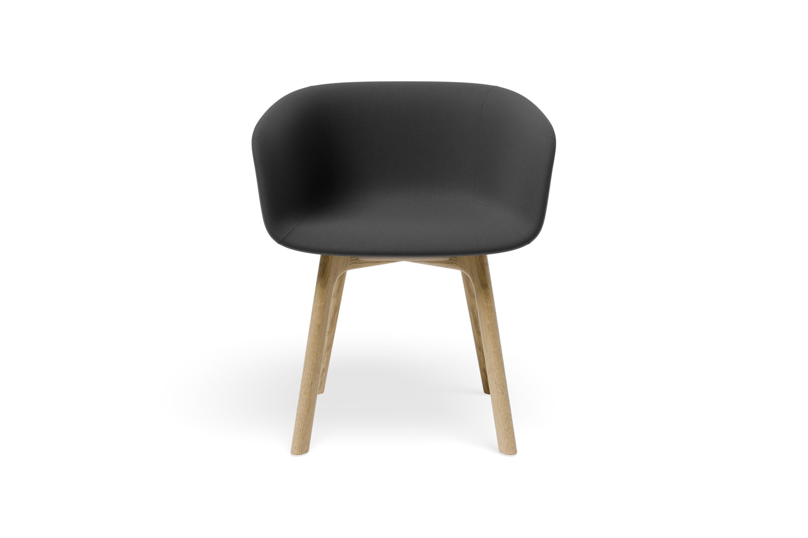 Lonsdale Armchair - Natural - Dark Grey Fabric
