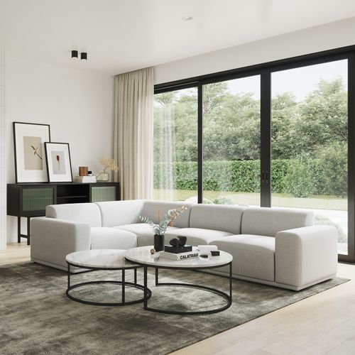 Bailey Corner Modular Sofa | Cloud Grey