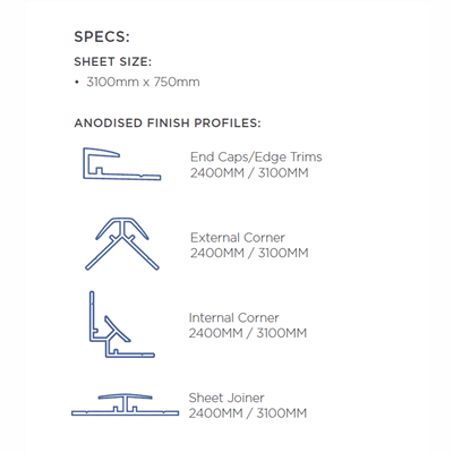 DES SPL Vapour / Storm 3100mm x 750mm x 4mm