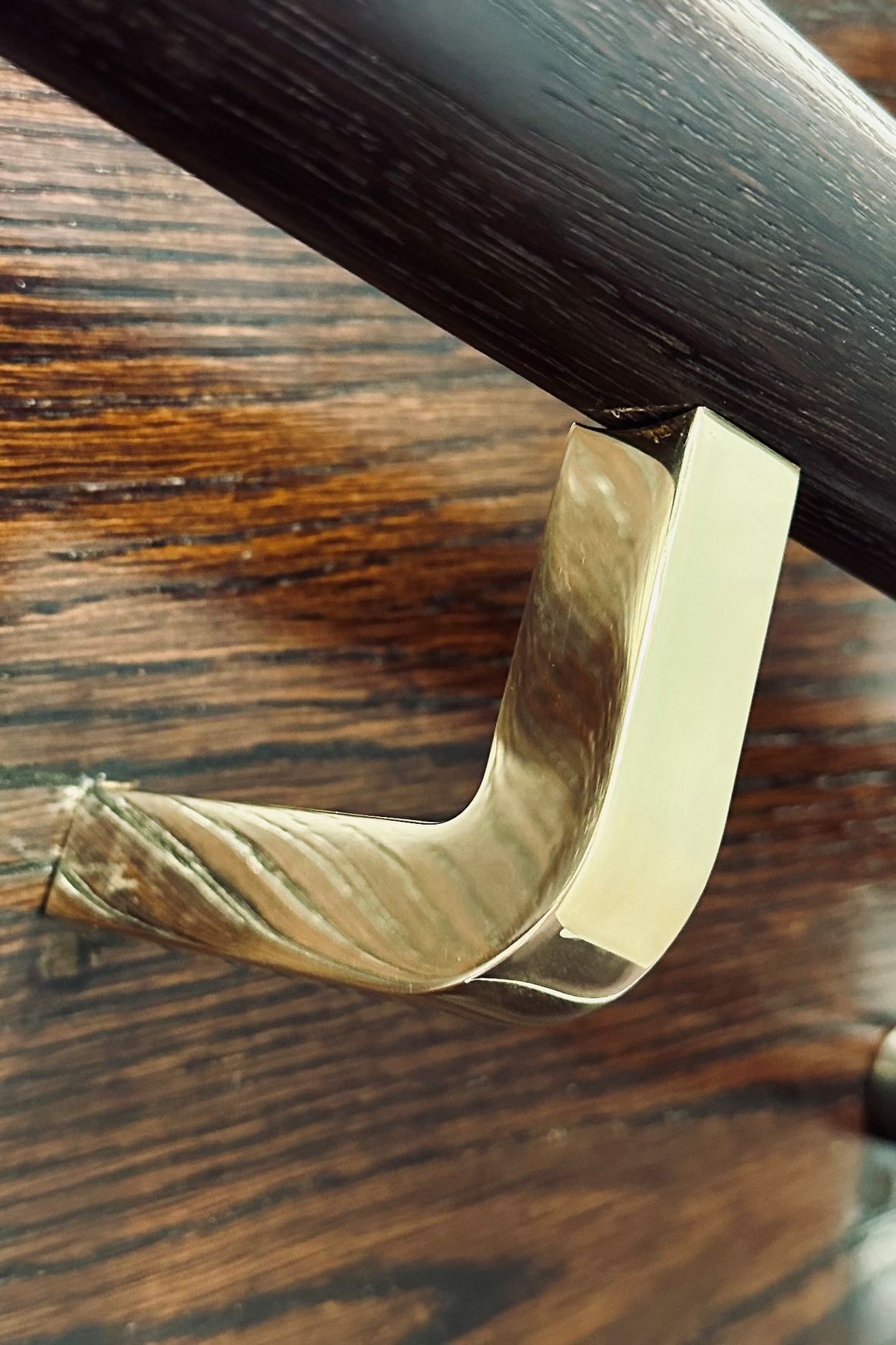 HB547 Solid Brass Stair Rail Bracket