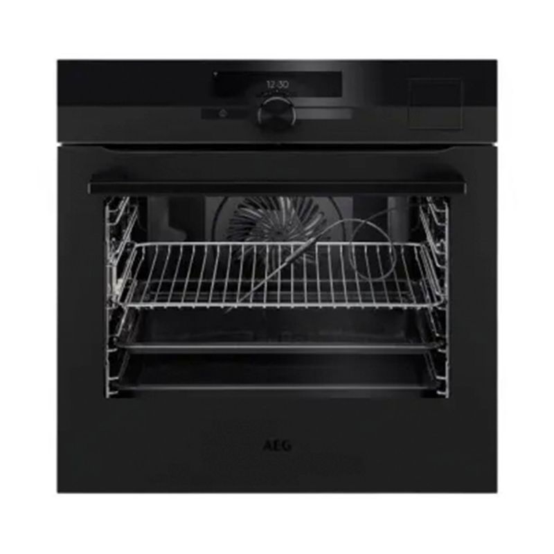 AEG 60cm SteamCrisp Pyroluxe Multifunction Oven - Matte Black
