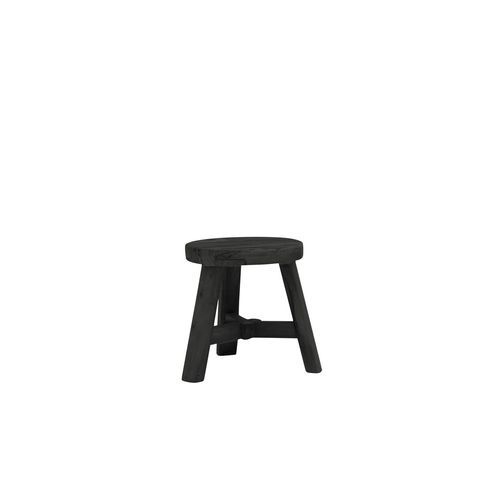 Parq Footstool Black - Round