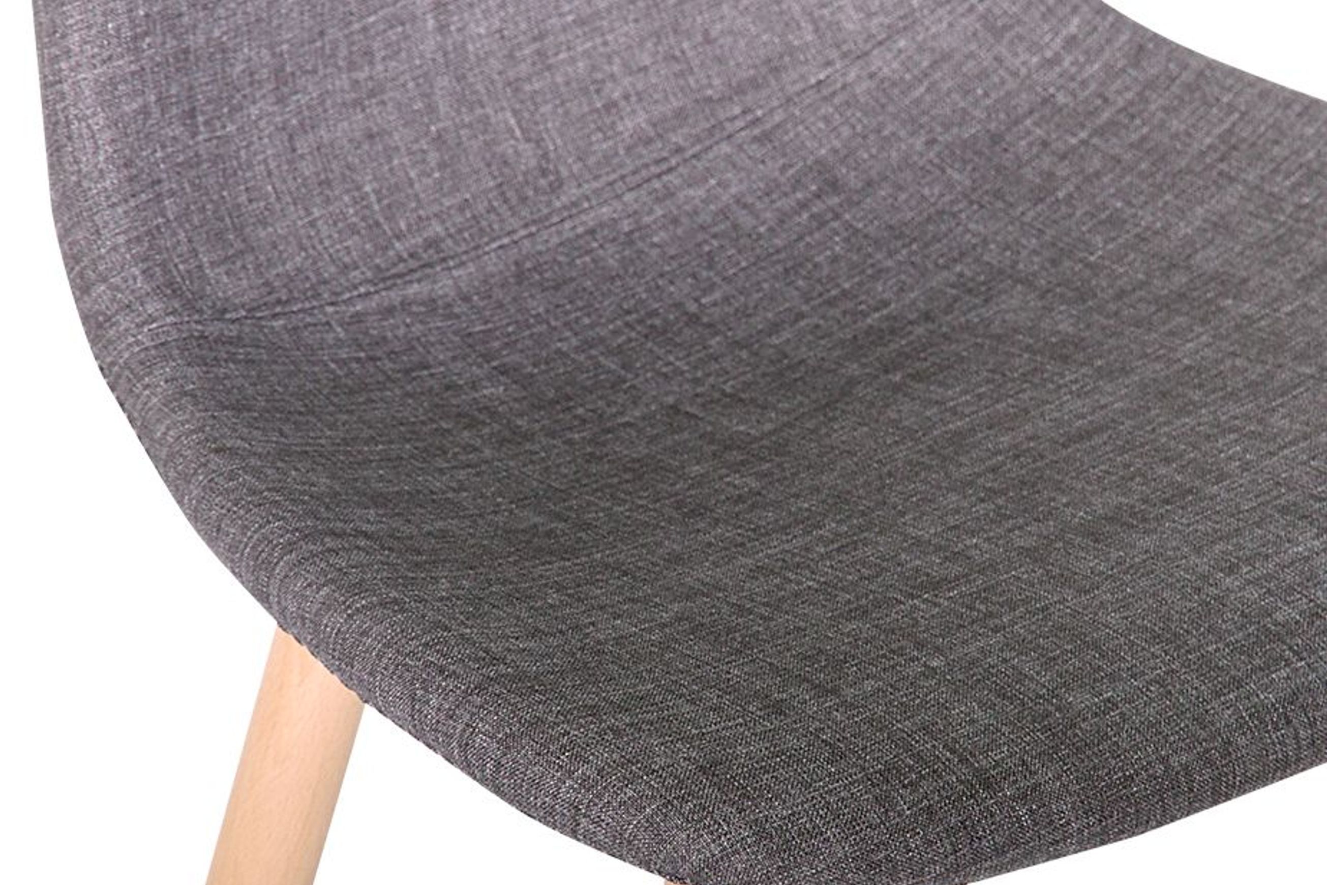 Ara Stool - Natural - Charcoal Fabric - 66cm Kitchen Seat height