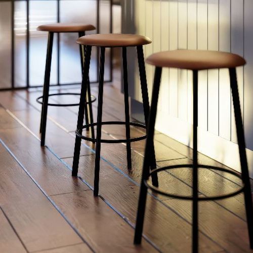 Atlas Bar Stool - Black