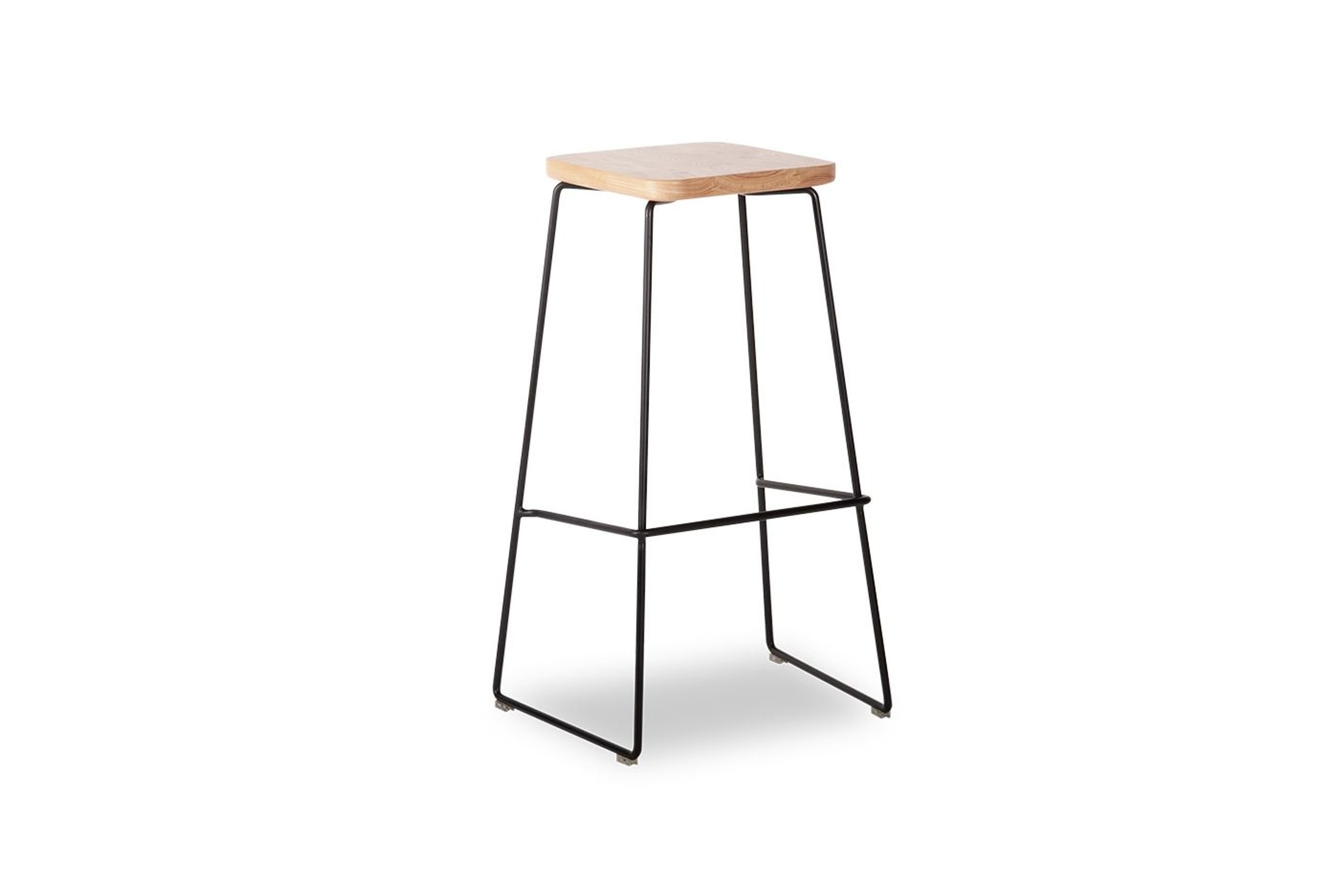 Hugo Bar Stool -  Natural Seat - 78cm Round Seat