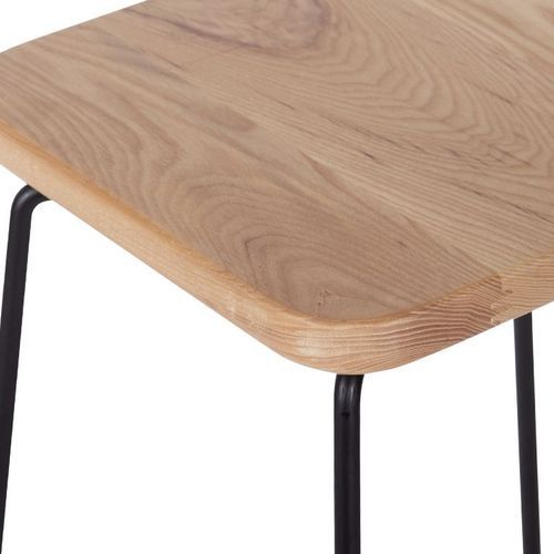 Hugo Bar Stool - Natural Seat - 68cm Square Seat