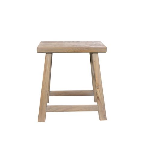 Coastline Aged Elm Rectangle Stool