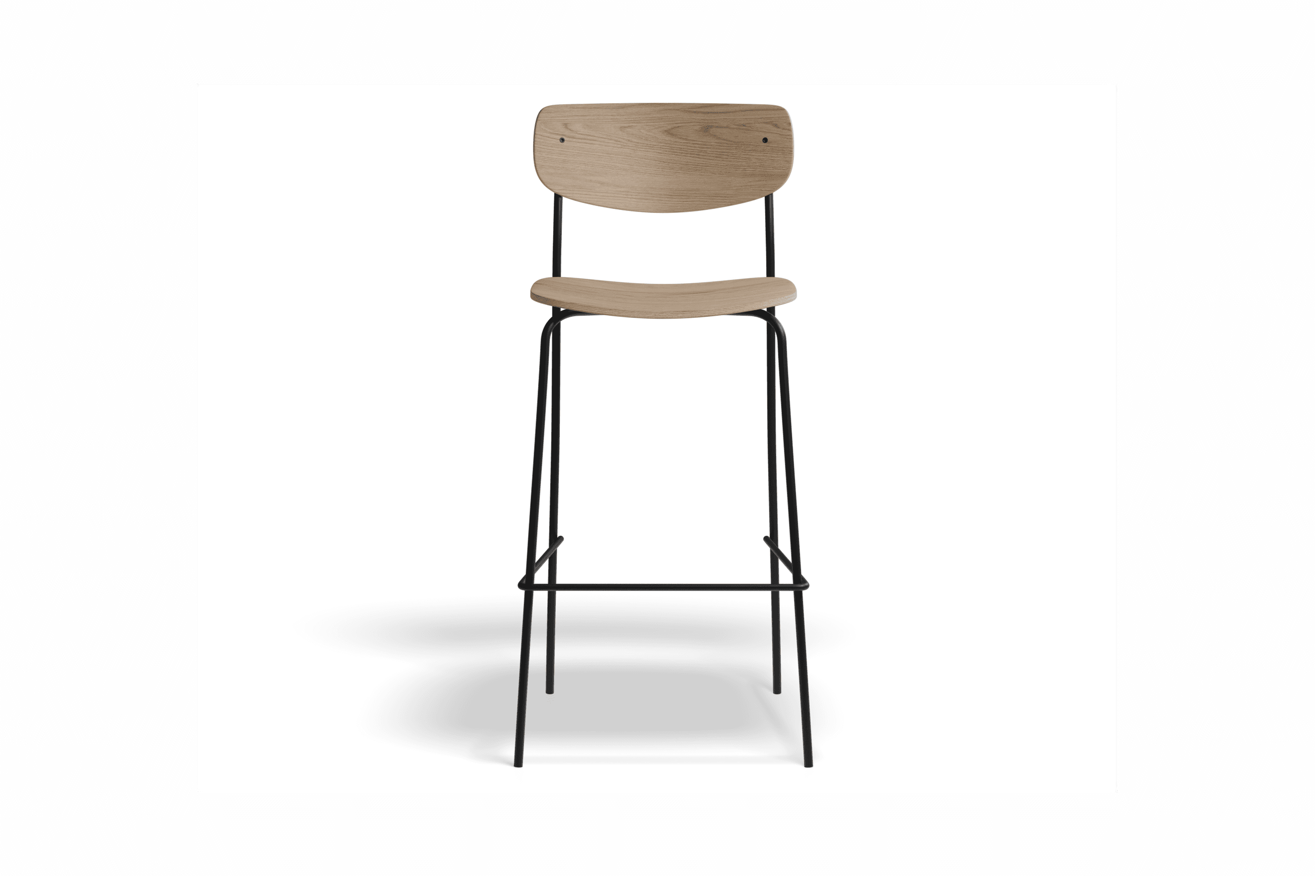 Rylie Stool - Natural Ash Seat and Backrest