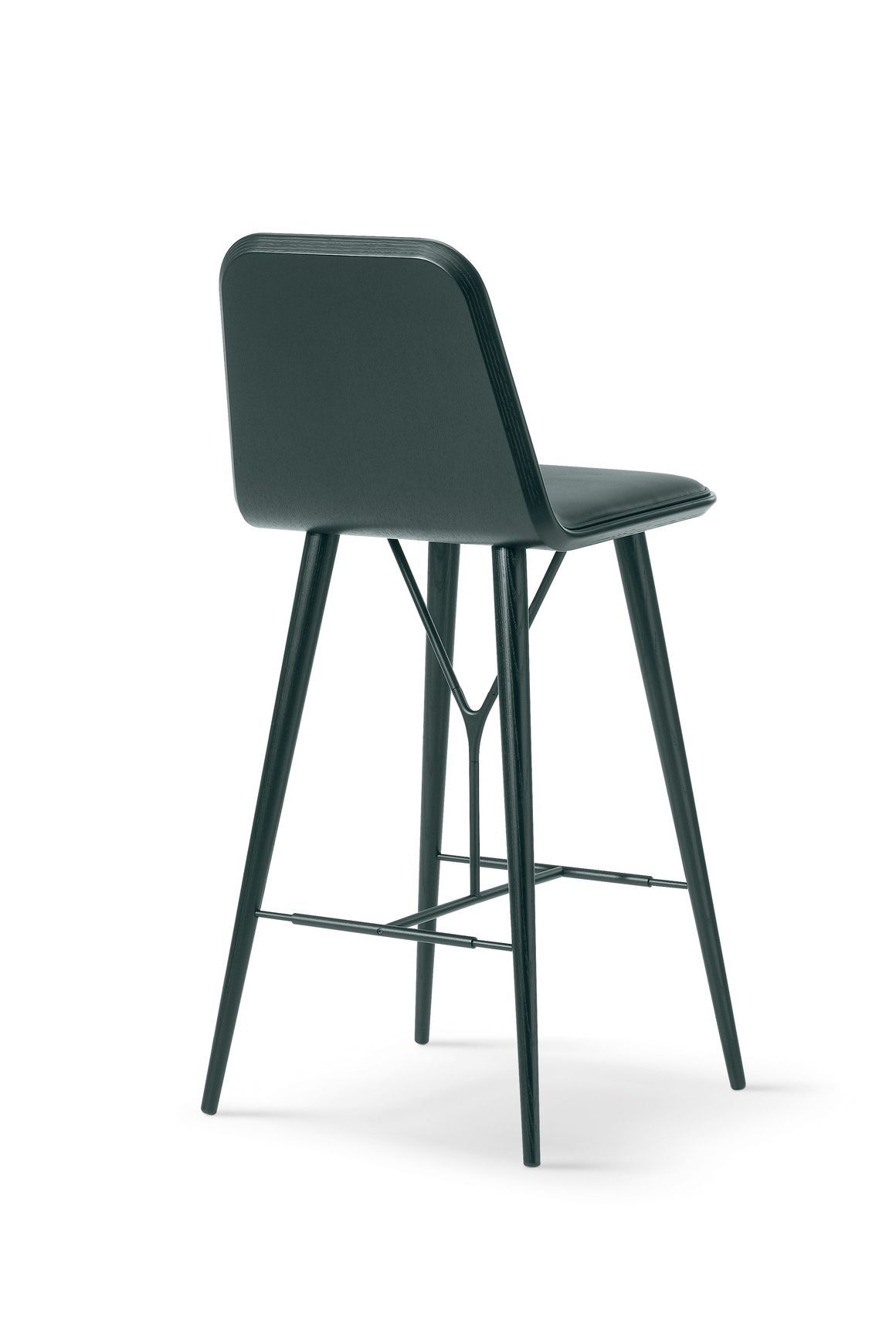 Spine Wood Stool Front Upholstery by Fredericia