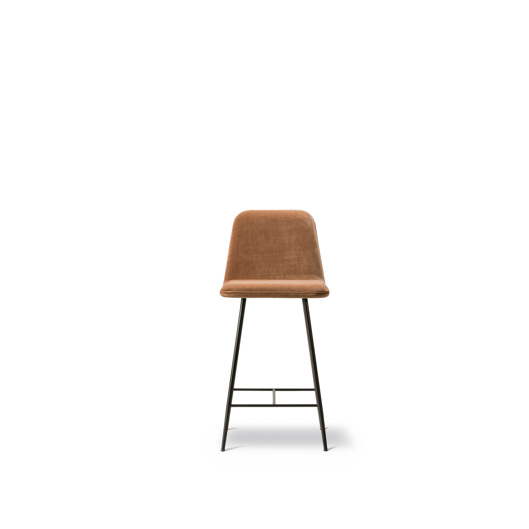 Spine Metal Stool with Back by Fredericia