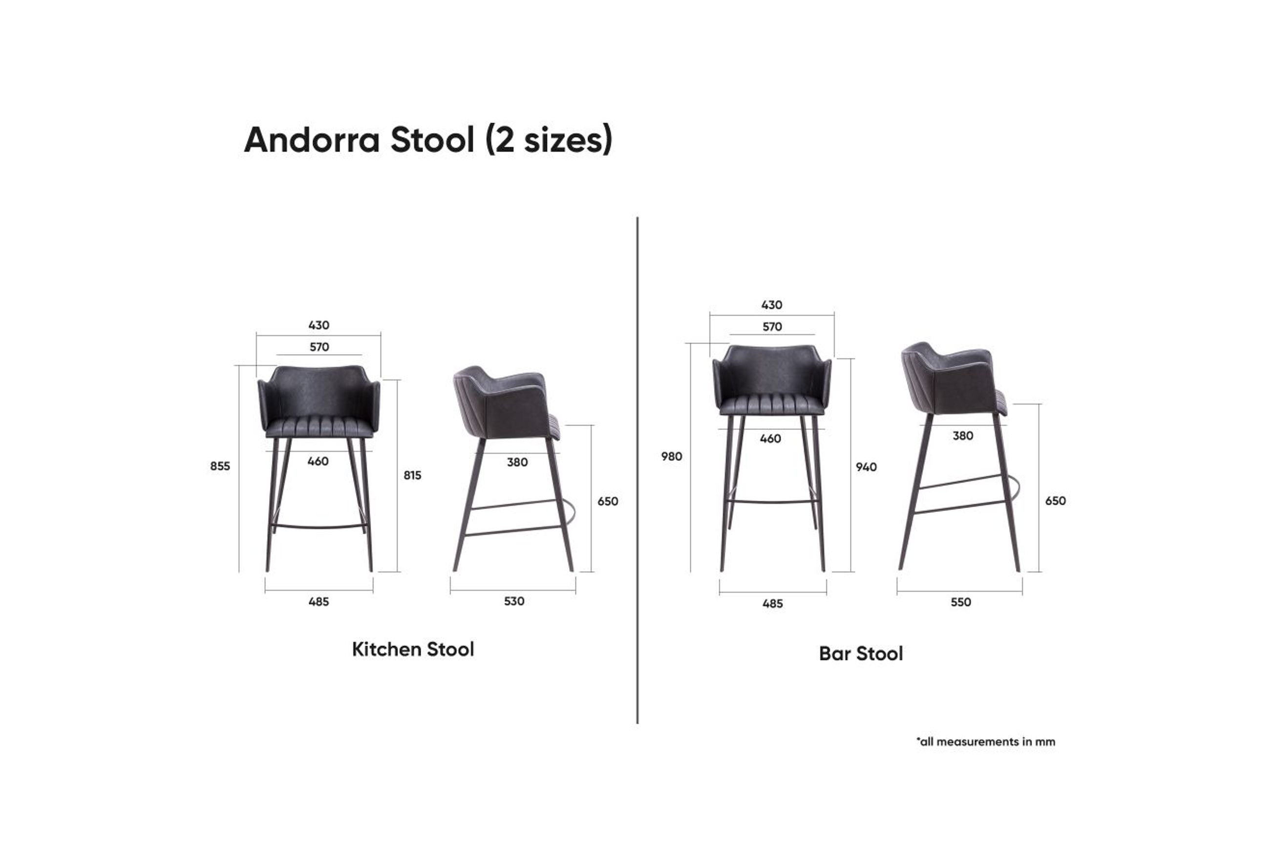 Andorra Bar Stool 65cm