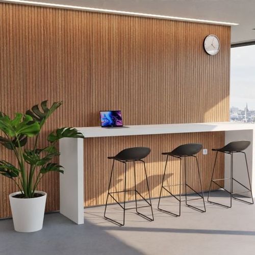 Pop Stool Black Frame and Black Shell Seat