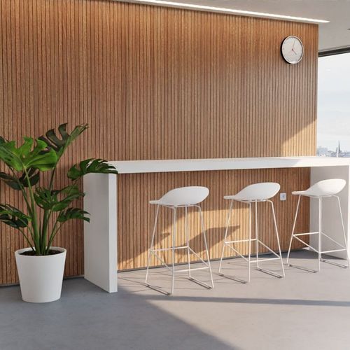 Pop Stool - White Frame and Shell Seat