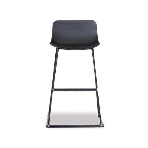 Umbria Stool -  Black Shell  - 66cm Kitchen Bench Height