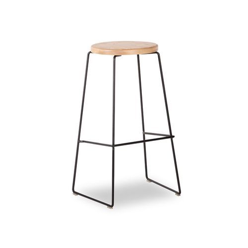 Hugo Bar Stool -  Natural Seat - 68cm Round Seat
