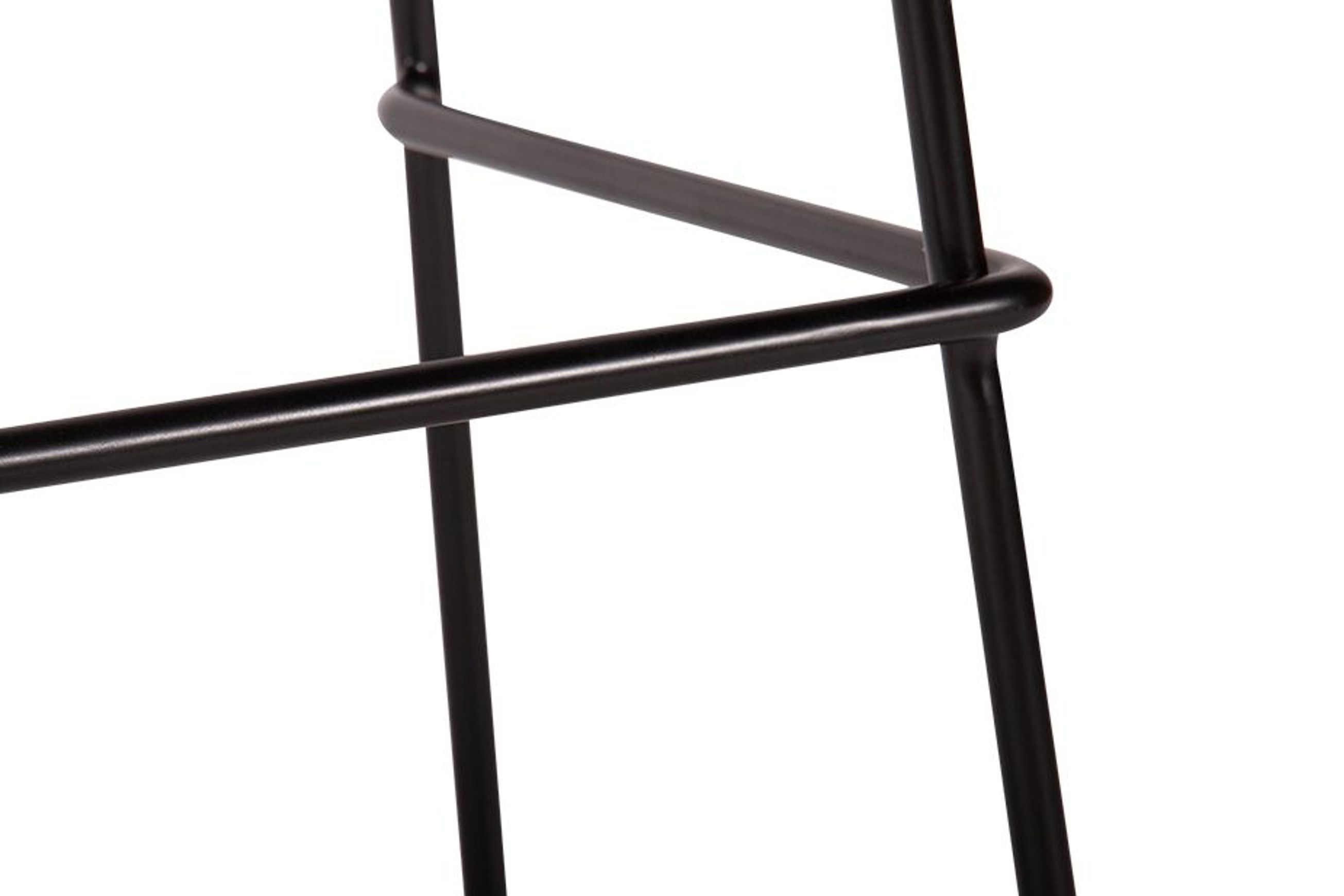 Hugo Bar Stool -  Black Seat - 68cm Square Seat