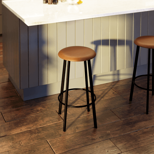 Atlas Bar Stool - Black with PU Pad Option