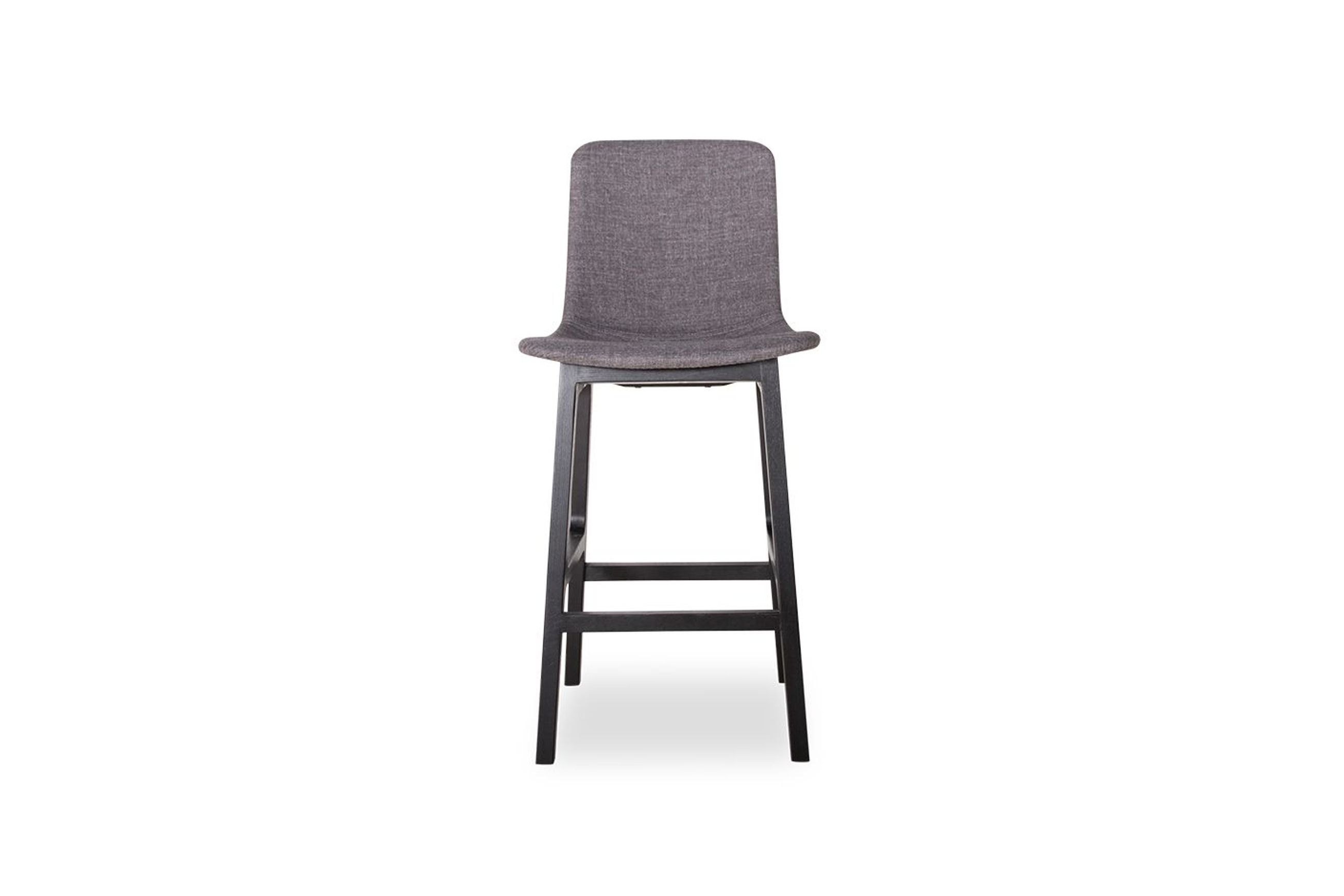 Ara Stool - Black - Charcoal Fabric - 66cm Kitchen Seat height