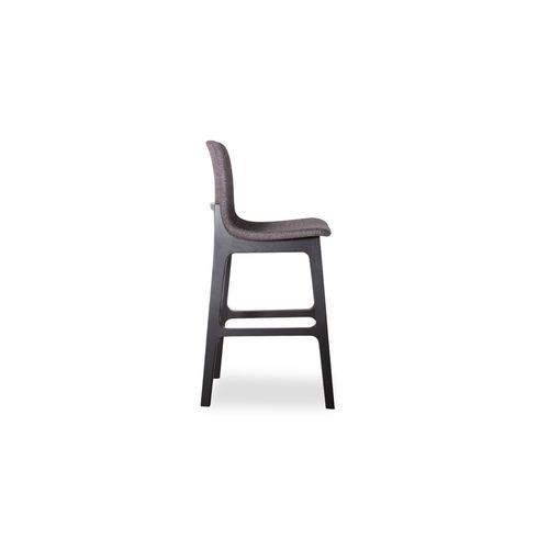 Ara Stool - Black - Charcoal Fabric - 66cm Kitchen Seat height