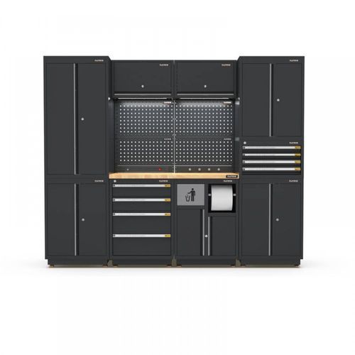 Pro Series Black Garage Storage Cabinet Set | GS30-21P