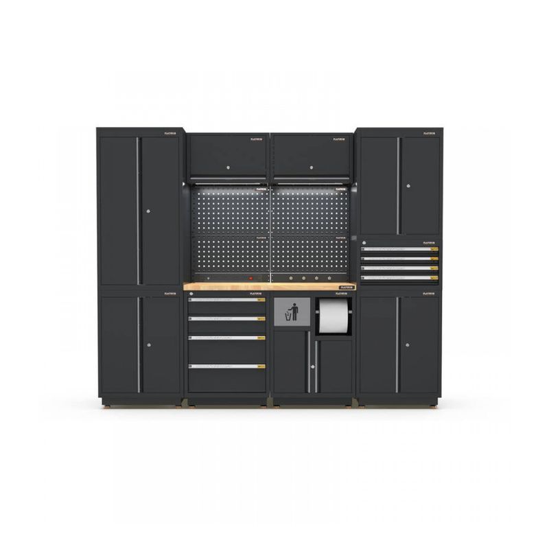 Pro Series Black Garage Storage Cabinet Set | GS30-21P