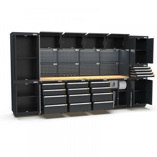 Pro Series Black Garage Storage Cabinet Set | GS30-34P