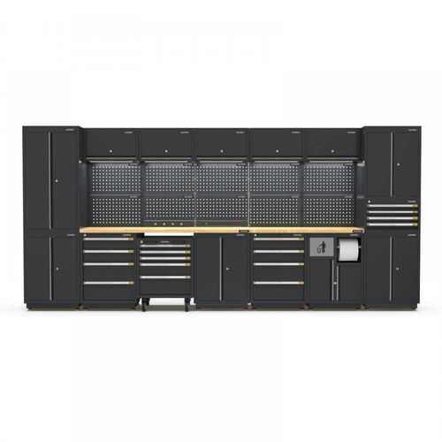Pro Series Black Garage Storage Cabinet Set | GS30-40P