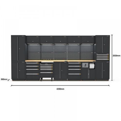 Pro Series Black Garage Storage Cabinet Set | GS30-40P