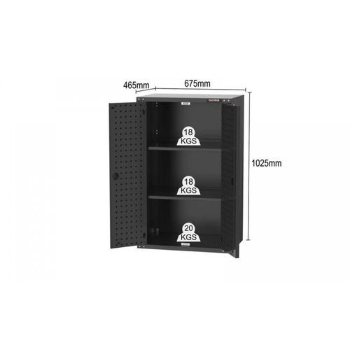Black Workshop Garage Storage Cabinet Set | GS-D18
