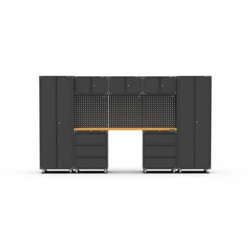Black Workshop Garage Storage Cabinet Set | GS-D11C