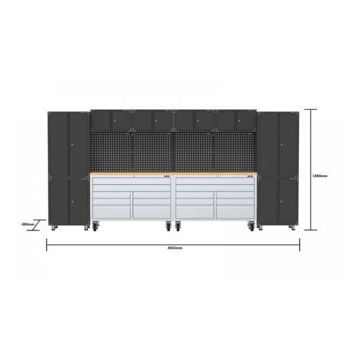 Garage Storage System with Tool Chest Workbench | GS-A14
